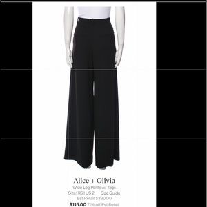 Wise leg, high waisted pants